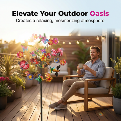🌸 Spring Sale 40% OFF 💨 🎡 Solar-Powered Wind Spinner for Garden