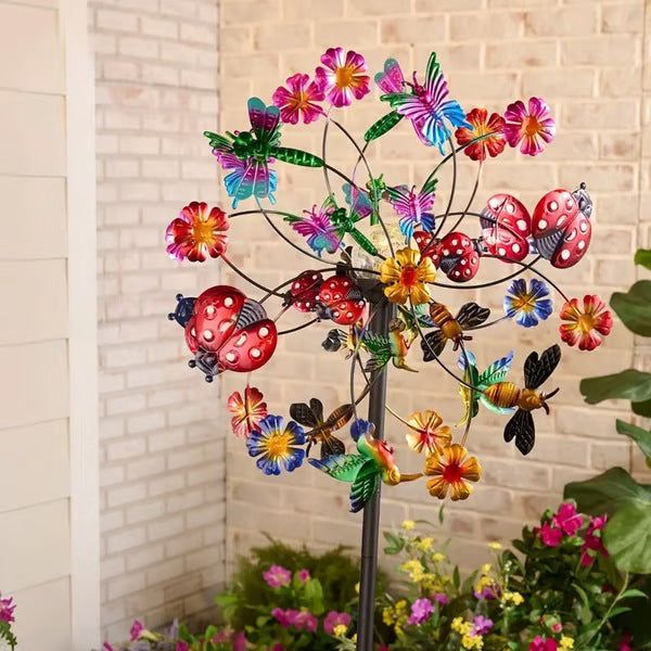 🌸 Spring Sale 40% OFF 💨 🎡 Solar-Powered Wind Spinner for Garden