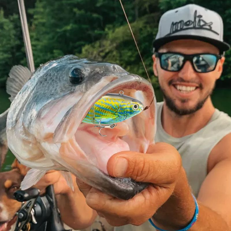 Multi-jointed robotic fishing lure with LED
