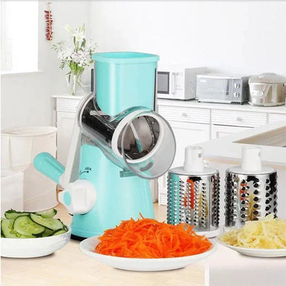 🥕3-in-1 rotating cheese and vegetable grater