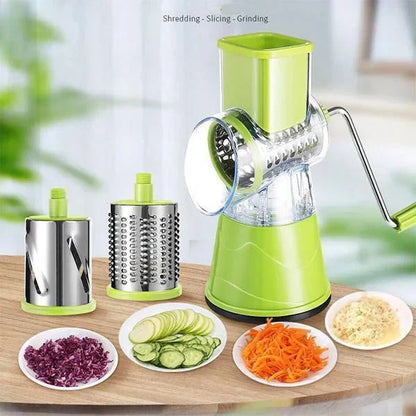 🥕3-in-1 rotating cheese and vegetable grater