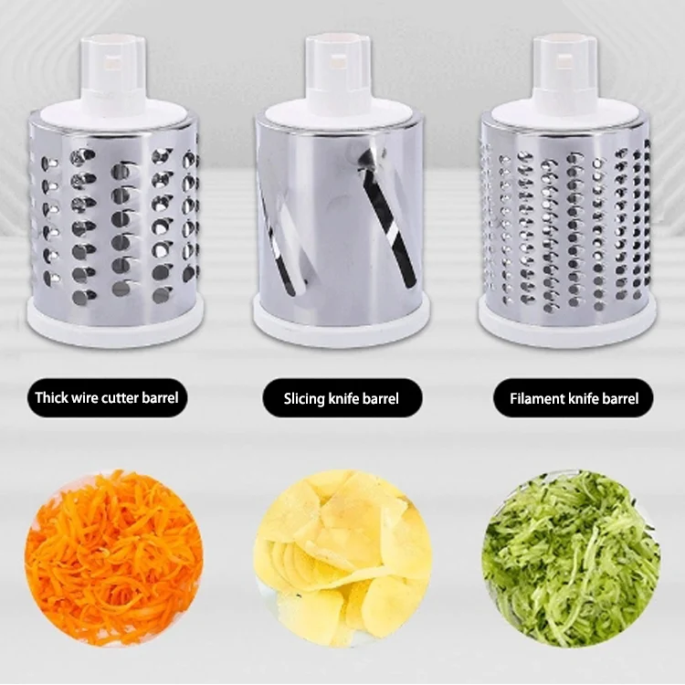 🥕3-in-1 rotating cheese and vegetable grater