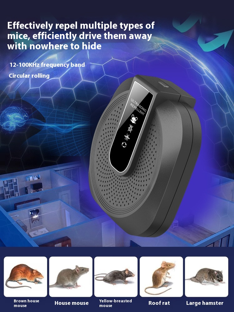 ⏳Limited-time⏰Ultrasonic anti-boating and rat repeller is powerful - 360° smart technology🔉🐀