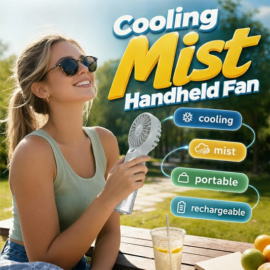 🔥Limited-Time 50% OFF🏖️❄️Portable Handheld Mist Cooling Fan💦