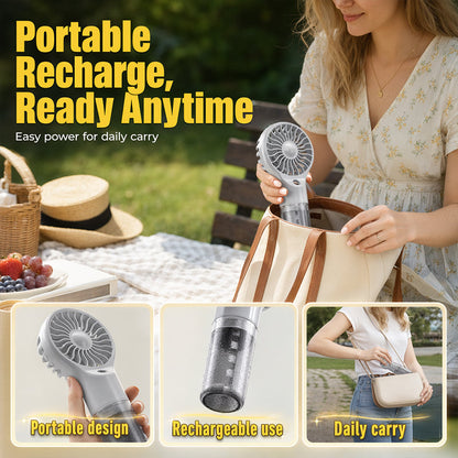 🔥Limited-Time 50% OFF🏖️❄️Portable Handheld Mist Cooling Fan💦