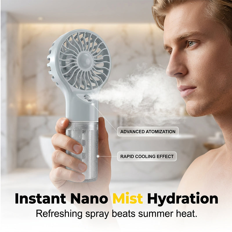 🔥Limited-Time 50% OFF🏖️❄️Portable Handheld Mist Cooling Fan💦